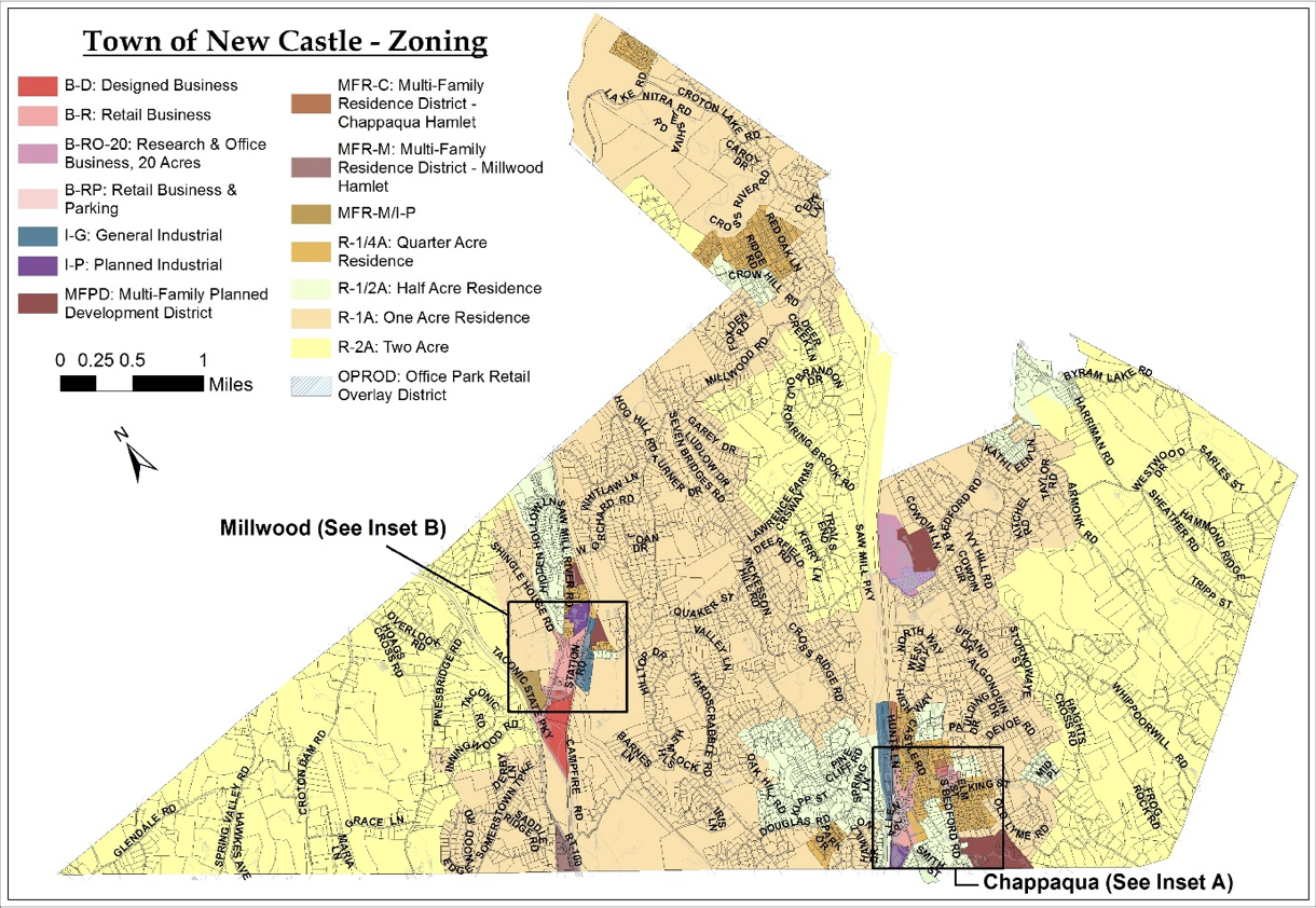 Town of New Castle Zoning Map